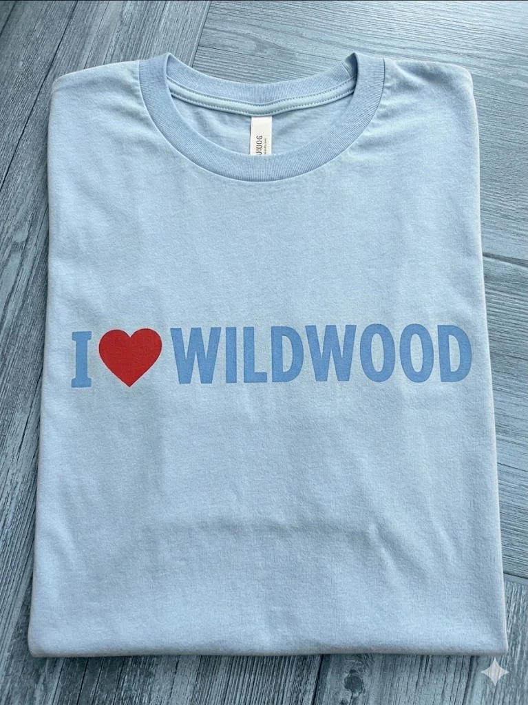 I Love Wildwood Tee Front