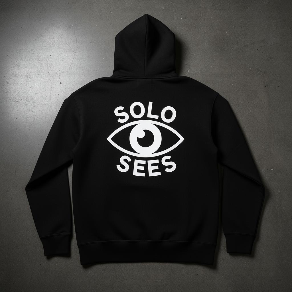 Solo Sees Hoodie Back